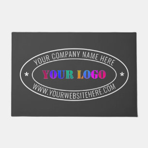 Your Business Logo Custom Text Doormat Template