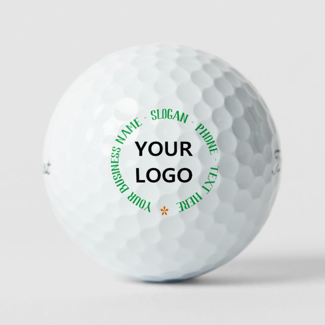 Your Business Logo Custom Text Golf Balls Stamp (Front)
