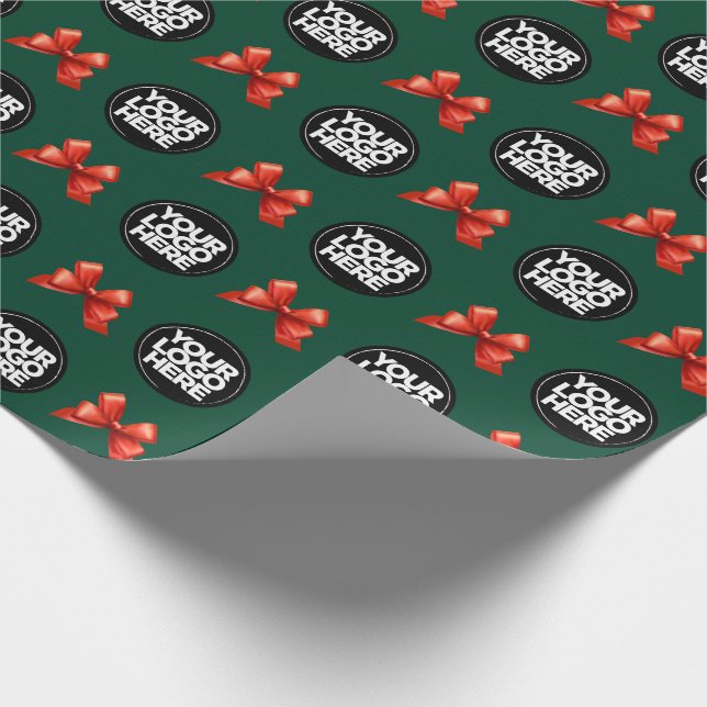 Your Business Logo Custom Wrapping Paper (Corner)