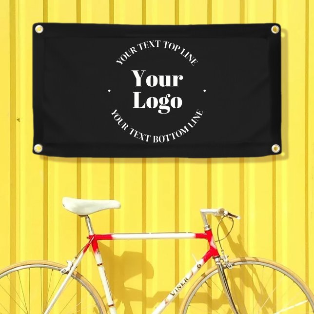 Your Business Logo & Customisable Text Template  Banner (Creator Uploaded)