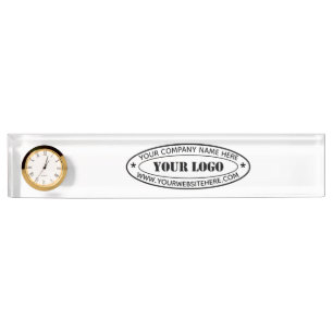 Your Business Logo Desk Name Plate Example