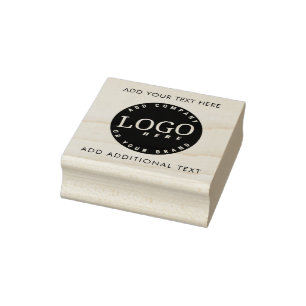Your Business Logo DIY Office Managers Rubber Stamp