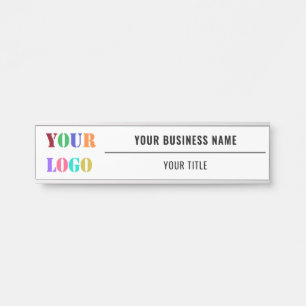 Your Business Logo Door Sign - Custom Text