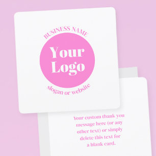 Your Business Logo & Editable Text Template   Pink