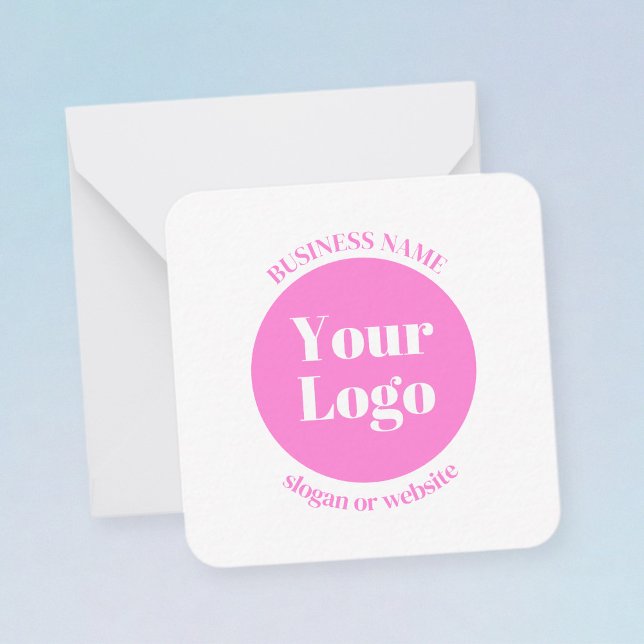 Your Business Logo & Editable Text Template | Pink (Creator Uploaded)