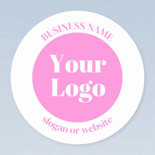 Your Business Logo & Editable Text Template | Pink (Creator Uploaded)