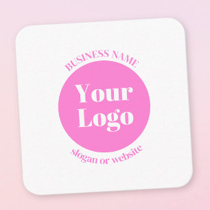 Your Business Logo & Editable Text Template Pink