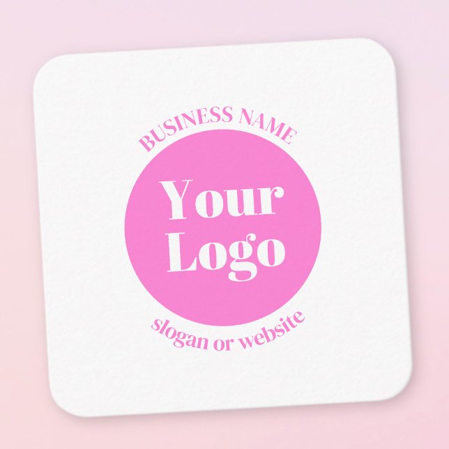 Your Business Logo & Editable Text Template | Pink (Creator Uploaded)