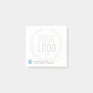 Your Business Logo Faded Backdrop Customised 3x3 Post-it Notes