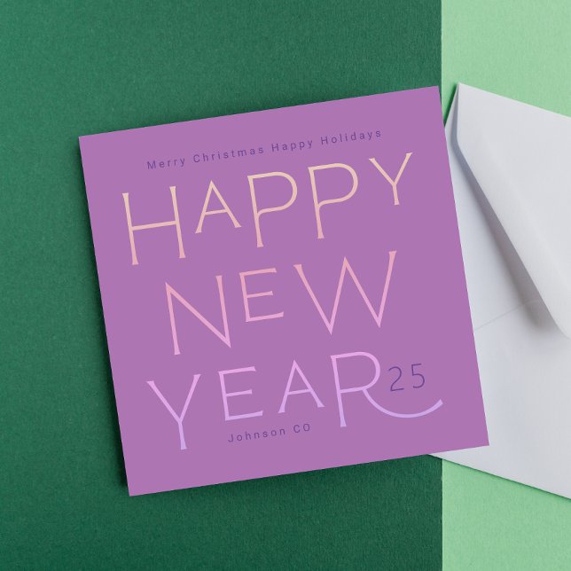 Your Business Logo | Happy New Years Modern Custom Holiday Card (Creator Uploaded)