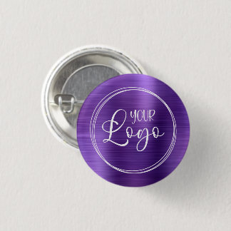 Your Business Logo Here Amethyst Ombre 3 Cm Round Badge