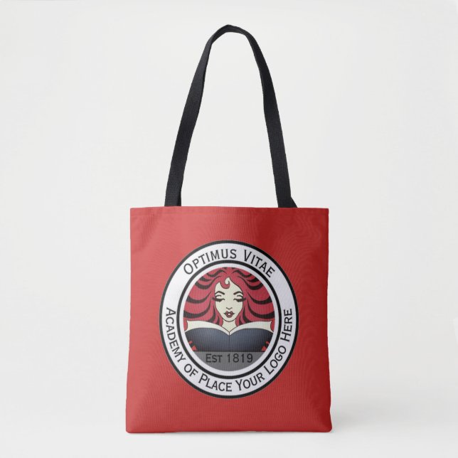 Your business logo here Custom Full Colour Tote Bag (Front)