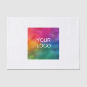 Your Business Logo Here Modern Custom Template Tissue Paper