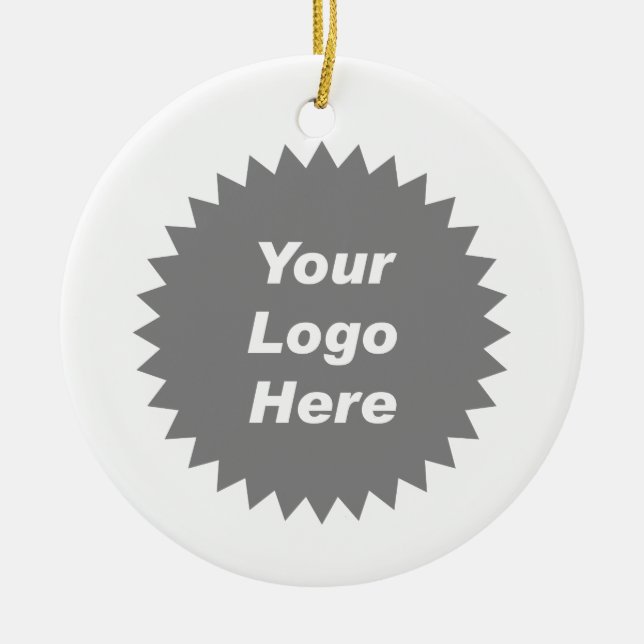Your business logo here promo ceramic tree decoration (Front)
