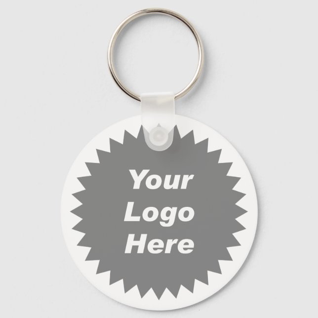 Your business logo here promo key ring (Front)