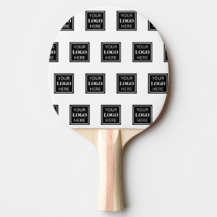 Your Business Logo Here Simple Ping Pong Paddle