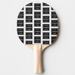 Your Business Logo Here Simple Ping Pong Paddle