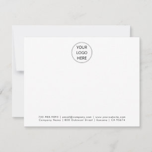 Your Business Logo Minimalist Professional White Card