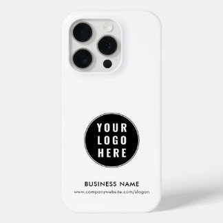Your Business Logo Minimalist Promotional Custom iPhone 15 Pro Case