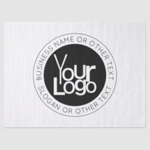 Your Business  Logo & Modern Simple Editable Text Tissue Paper