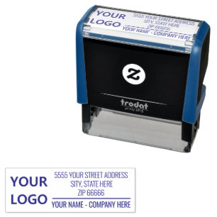 Your Business Logo Name Address Stamp Example