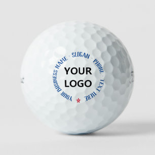 Your Business Logo Name Slogan Text Personalised Golf Balls