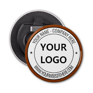 Your Business Logo Name Website Personalised  Bottle Opener