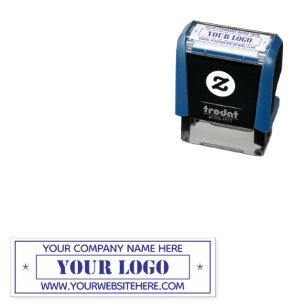 Your Business Logo Name Website Stamp Professional