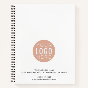 Your Business Logo Office Employees Custom Notebook