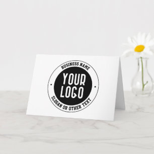 Your Business Logo or Design   Bold Editable Text Card