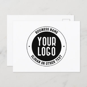 Your Business Logo or Design   Bold Editable Text Postcard