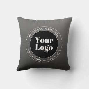 Your Business Logo or Design & Editable Text Cushion