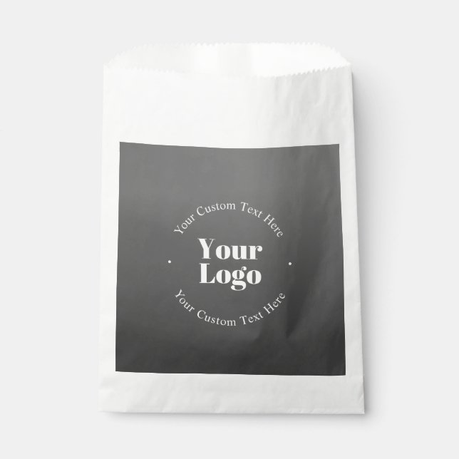 Your Business Logo or Design & Editable Text Favour Bag (Front)