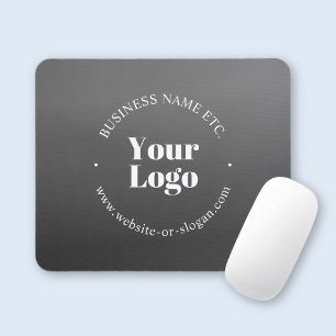 Your Business Logo or Design & Editable Text Mouse Pad