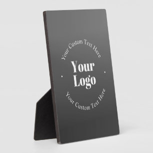 Your Business Logo or Design & Editable Text Plaque