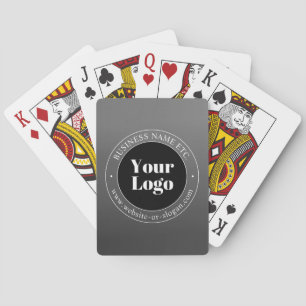 Your Business Logo or Design & Editable Text Playing Cards