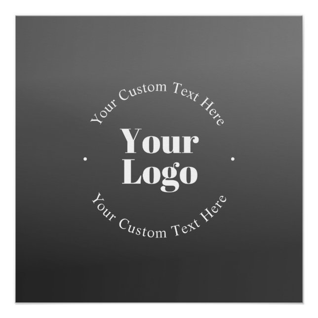 Your Business Logo or Design & Editable Text Poster (Front)