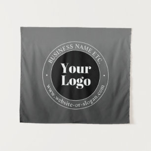 Your Business Logo or Design & Editable Text Tapestry