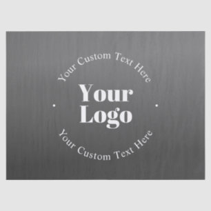 Your Business Logo or Design & Editable Text Tissue Paper