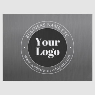 Your Business Logo or Design & Editable Text Tissue Paper