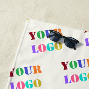 Your Business Logo Photo Beach Towel - Promotional