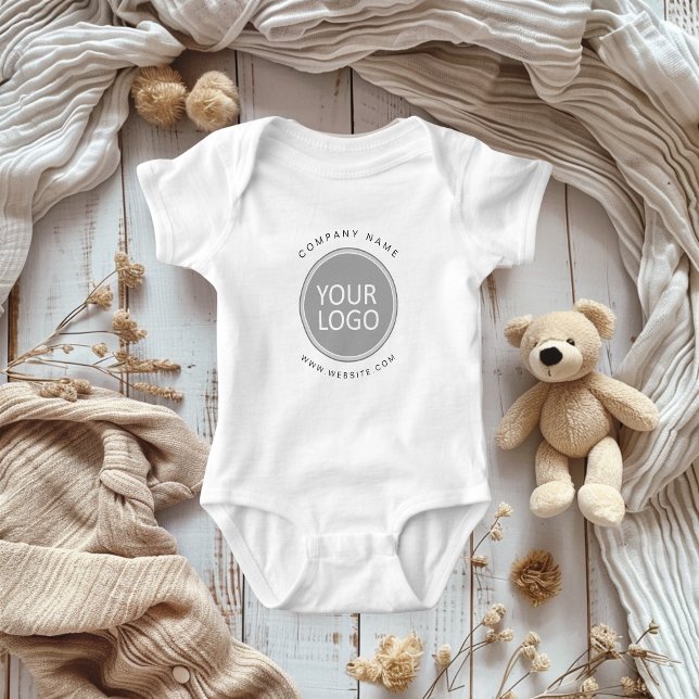 Your Business Logo Promotional Business Company Baby Bodysuit (Creator Uploaded)