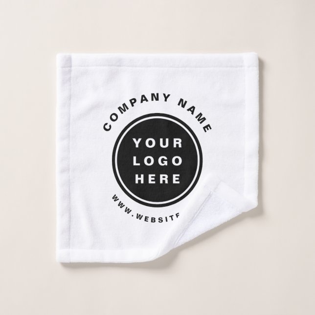 Your Business Logo Promotional Business Company Bath Towel Set (Wash Cloth)