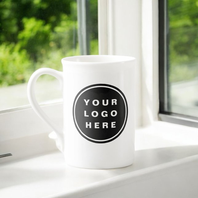 Your Business Logo Promotional Business Company Bone China Mug (Creator Uploaded)