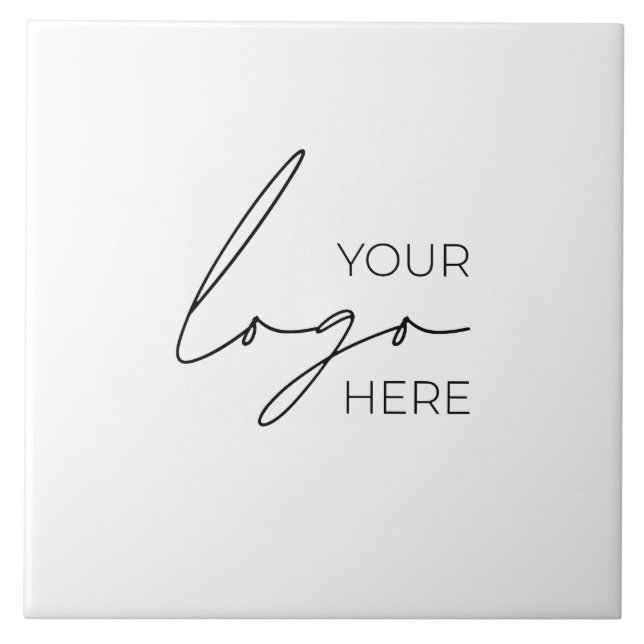 Your Business Logo Promotional Business Company Ceramic Tile (Front)