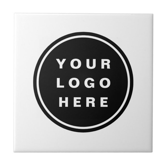 Your Business Logo Promotional Business Company Ceramic Tile (Front)