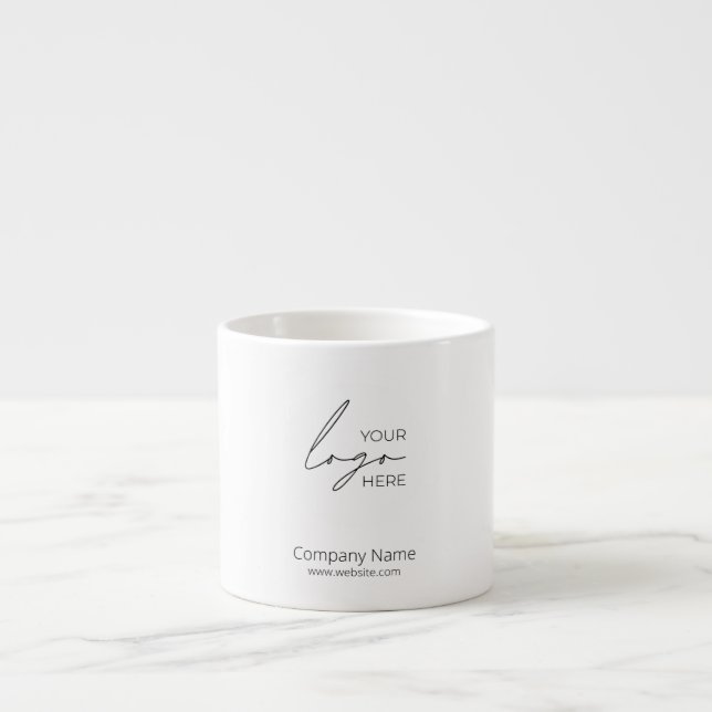 Your Business Logo Promotional Business Company Espresso Cup (Front)