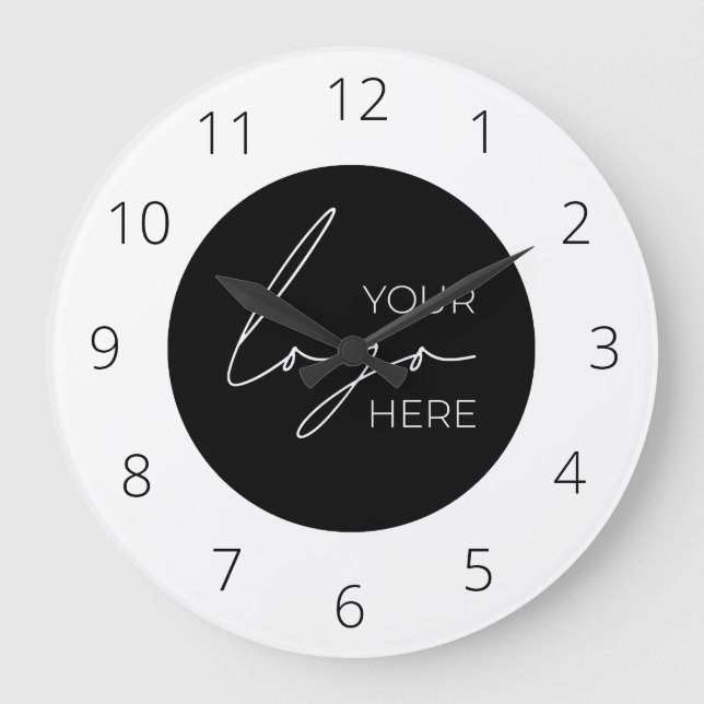 Your Business Logo Promotional Business Company Large Clock (Front)