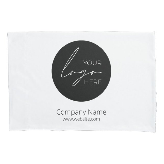Your Business Logo Promotional Business Company Pillowcase (Front)