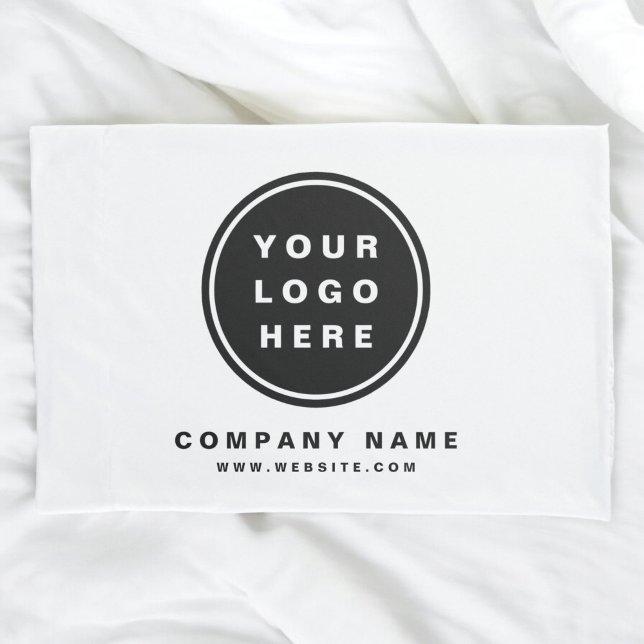 Your Business Logo Promotional Business Company Pillowcase (Creator Uploaded)